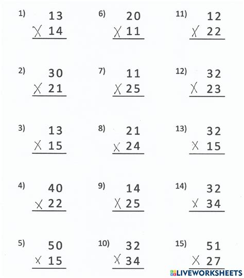 2 digit by 2 digit multiplication worksheets|NEW * 2 Digit By 2 Digit Multiplication Worksheets PDF Free .